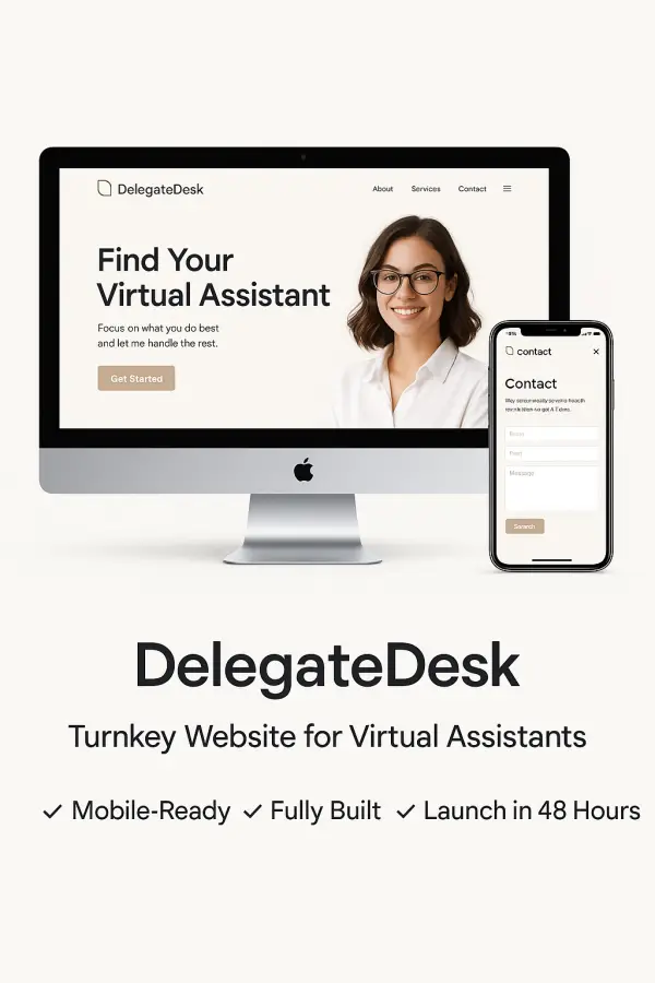 DelegateDesk Website Preview